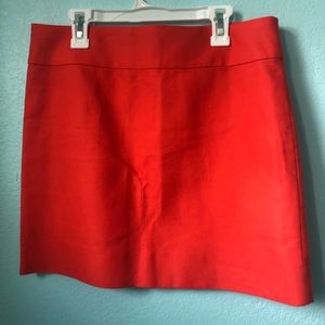Orange J. Crew skirt